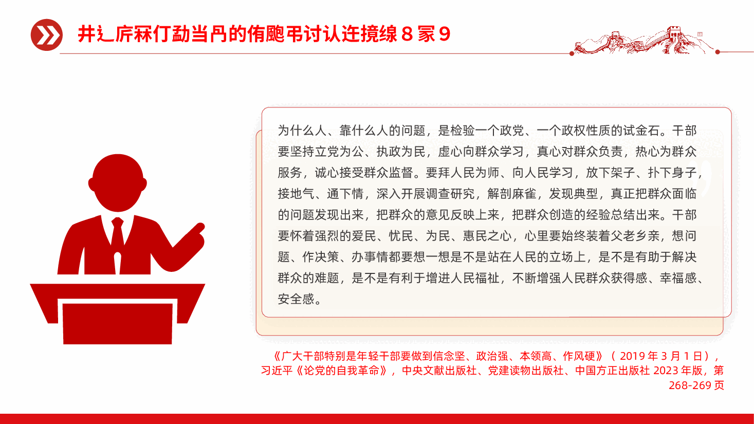 【作风建设论述摘编】习近平关于加强党的作风建设论述摘编学习PPT.pptx,第3页预览