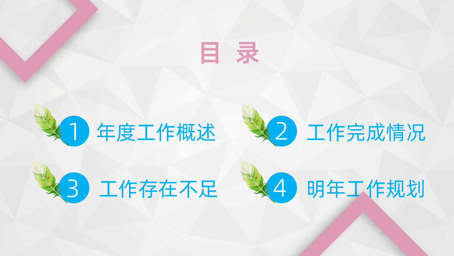 清新工作总结计划汇报PPT模板.pptx，第2页预览