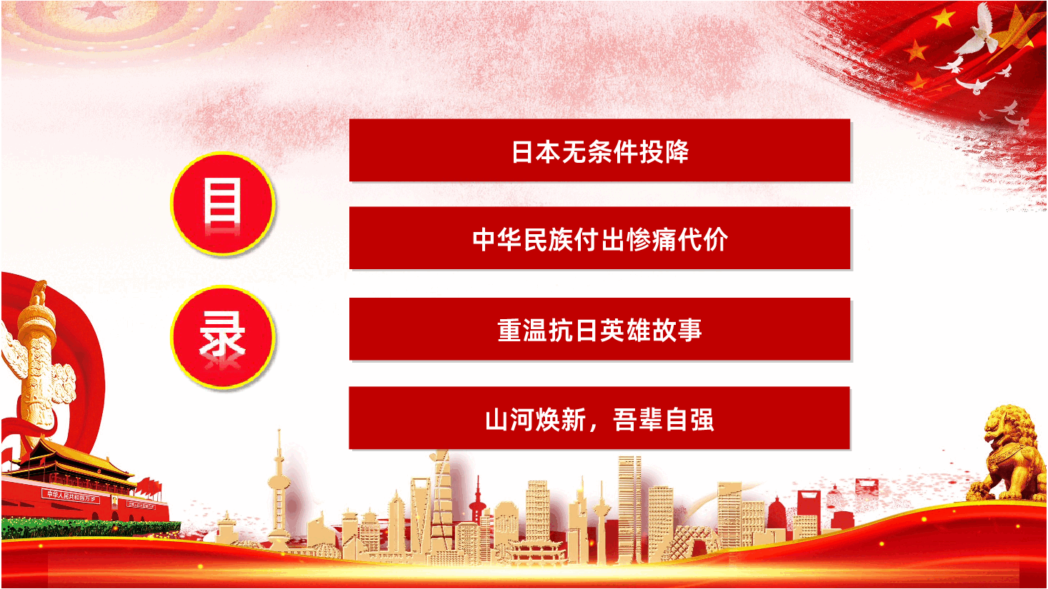【抗战胜利80周年】日本无条件投降八十周年.ppt,第3页预览