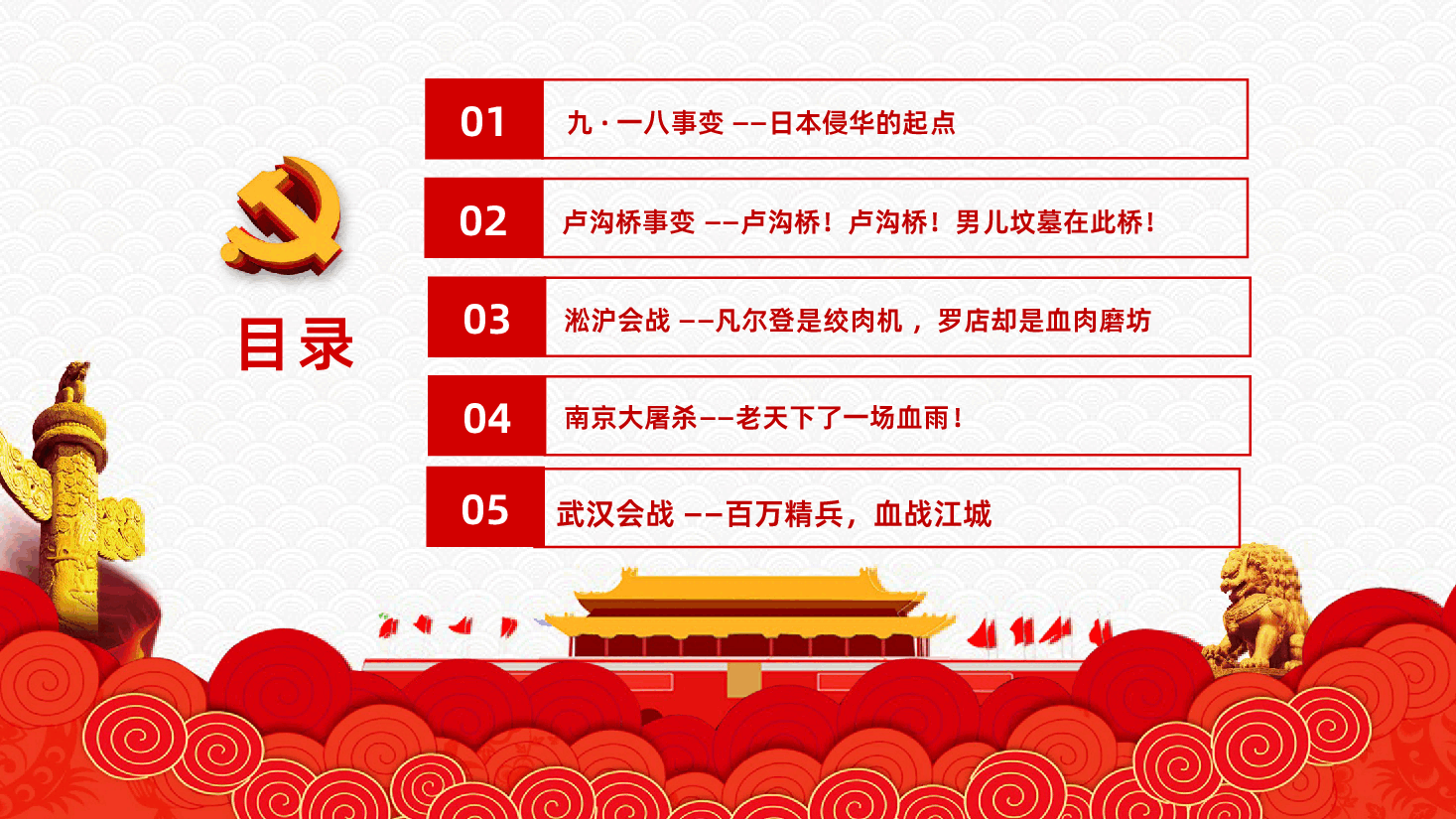 【抗战胜利80周年】十四年抗战史勿忘历史珍爱和平.pptx,第3页预览