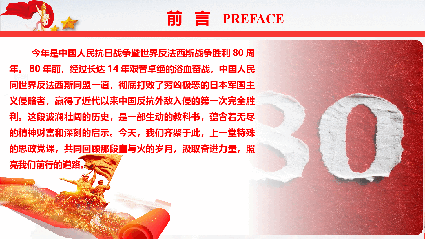 学校教师抗日战争胜利80周年课件(附文稿)—以史为鉴明志,砥砺青春奋进.pptx,第2页预览
