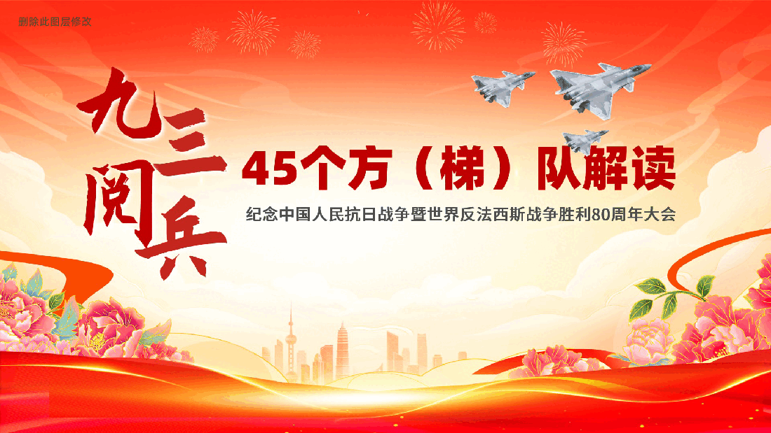九三阅兵,45个方(梯)队解读ppt(纪念中国人民抗日战争暨世界反法西斯战争胜利80周年大会).pptx,第1页预览