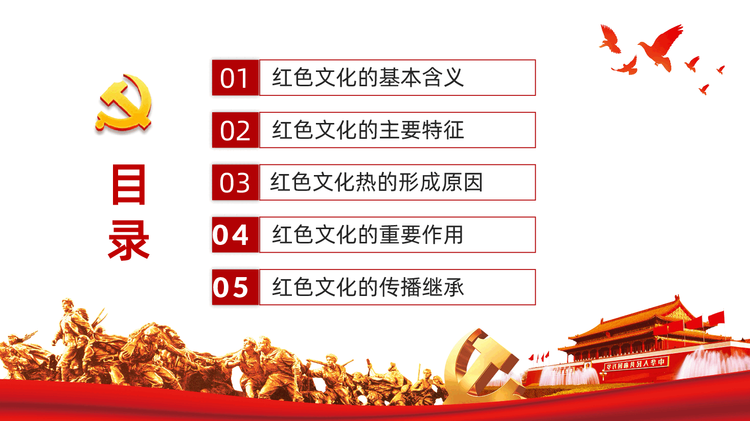学习红色文化弘扬革命精神PPT.pptx，第2页预览