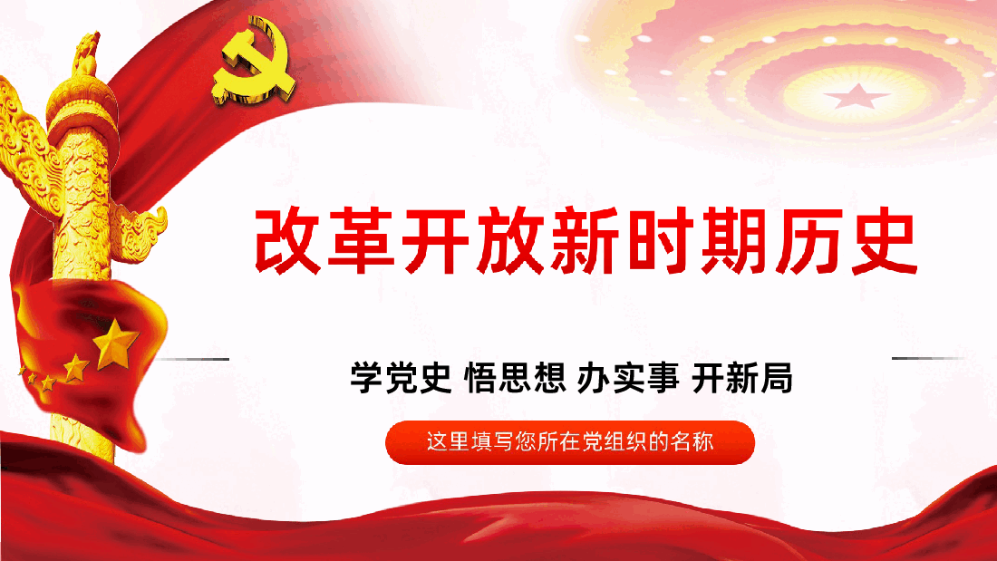 党史学习四史学习之改革开放史全面解读课件.ppt,第1页预览