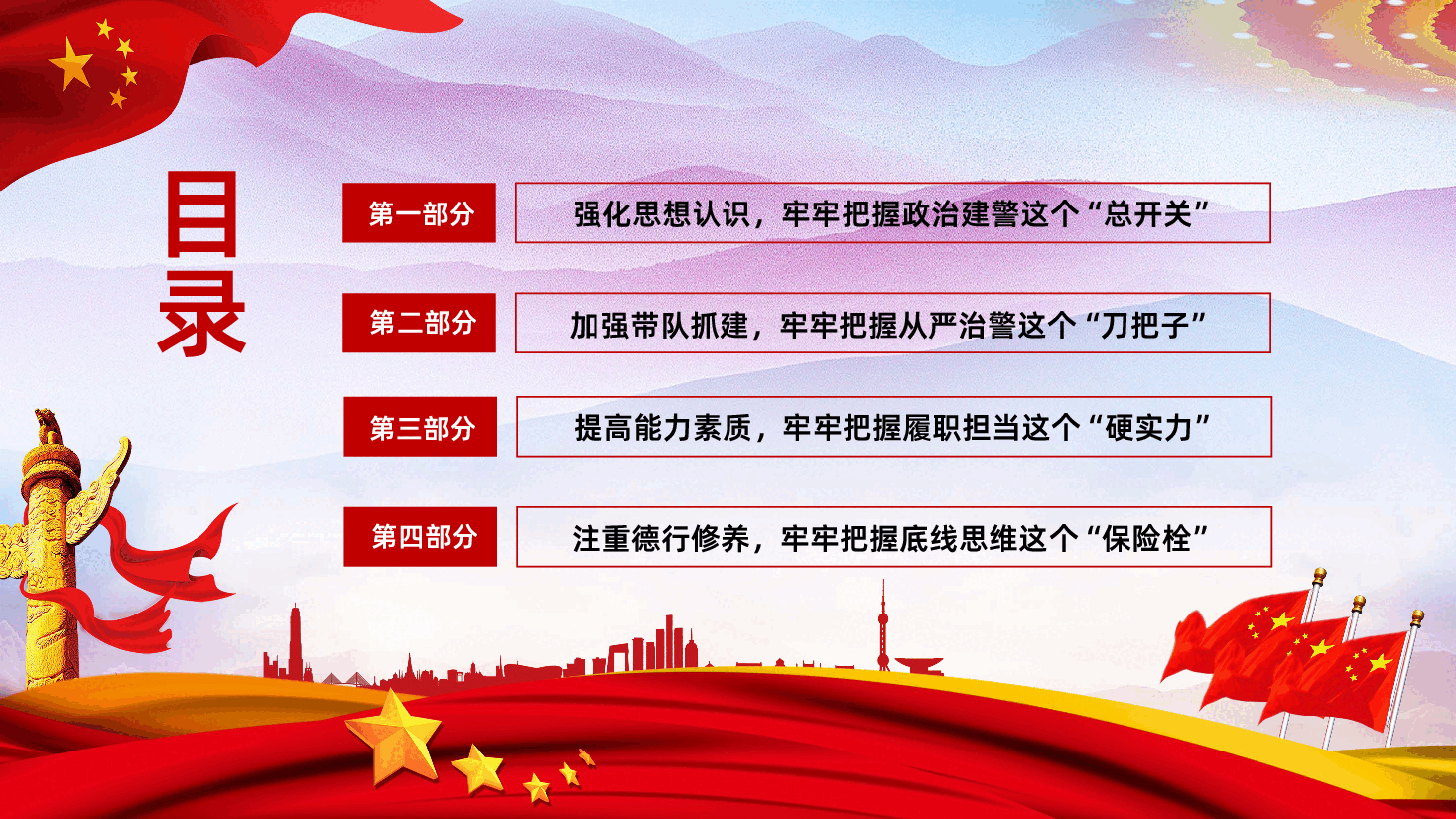 微党课坚持政治建警全面从严治警PPT.ppt,第3页预览