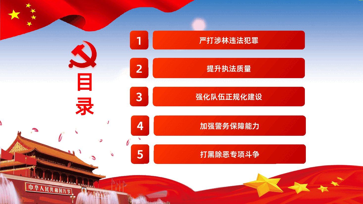 公安警察工作汇报总结计划PPT.pptx，第3页预览