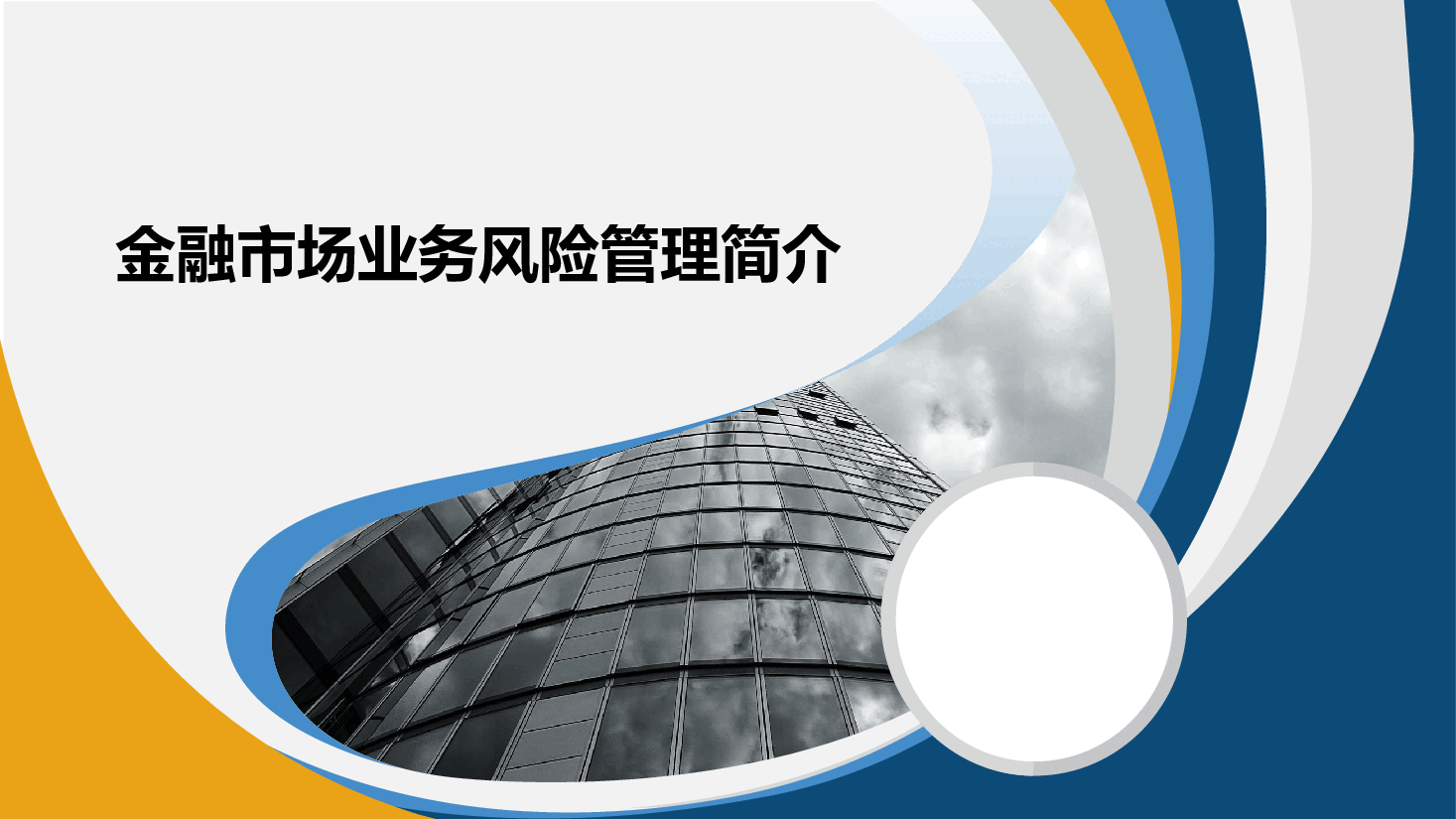 金融市场业务风险管理简介.pptx,第1页预览