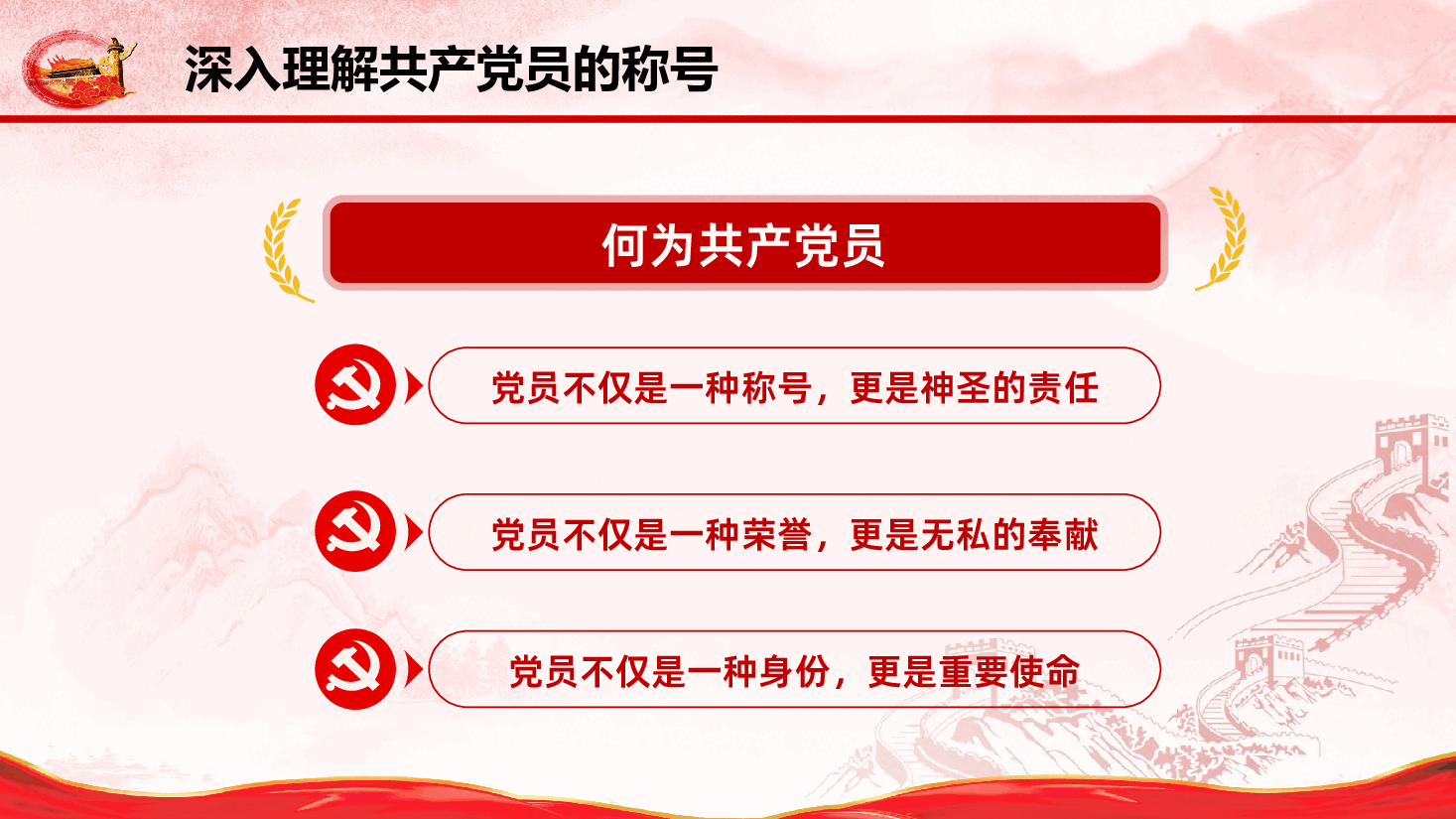 党员干部基本知识学习争做合格党员.pptx,第4页预览