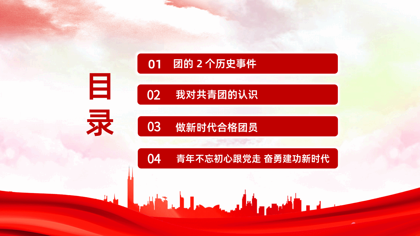 纪念五四运动弘扬五四精神学团史做合格团员PPT.pptx，第3页预览