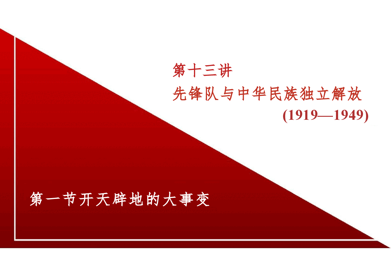 新版中华民族共同体概论课件第十三讲先锋队与中华民族独立解放（1919—1949）-2025年版.pptx，第4页预览