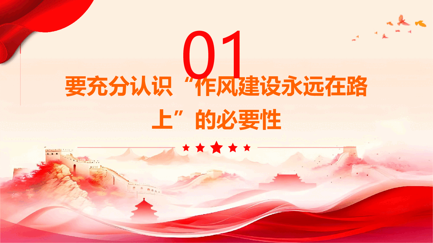 精品党课《以永远在路上的恒心韧劲,持续推动党的作风建设向好》(PPT+文字稿).pptx,第4页预览