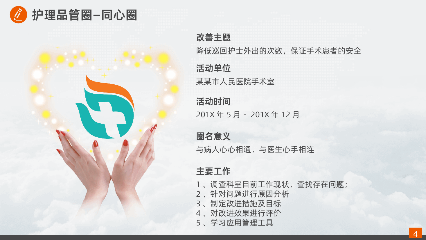 医疗卫生品管圈QCC活动成果报告PPT.pptx,第4页预览