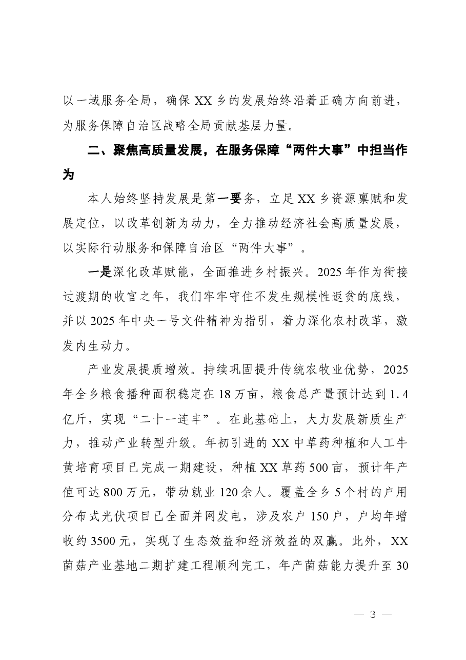 乡党委书记2025年度述职述廉报告.docx,第3页预览