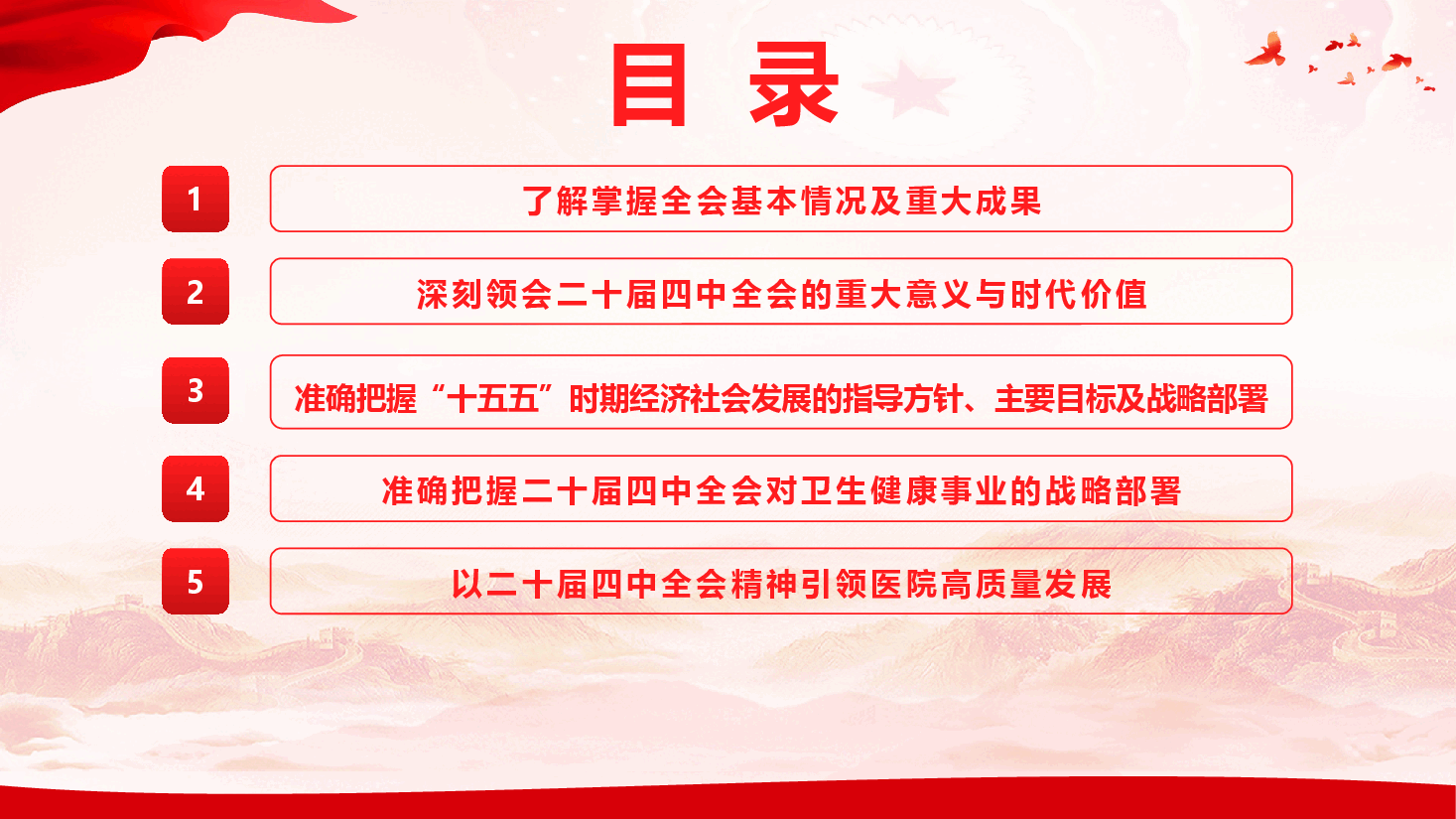 医疗卫健系统学习贯彻党的二十届四中全会精神宣讲报告（精品）（PPT+文字稿）.pptx，第4页预览