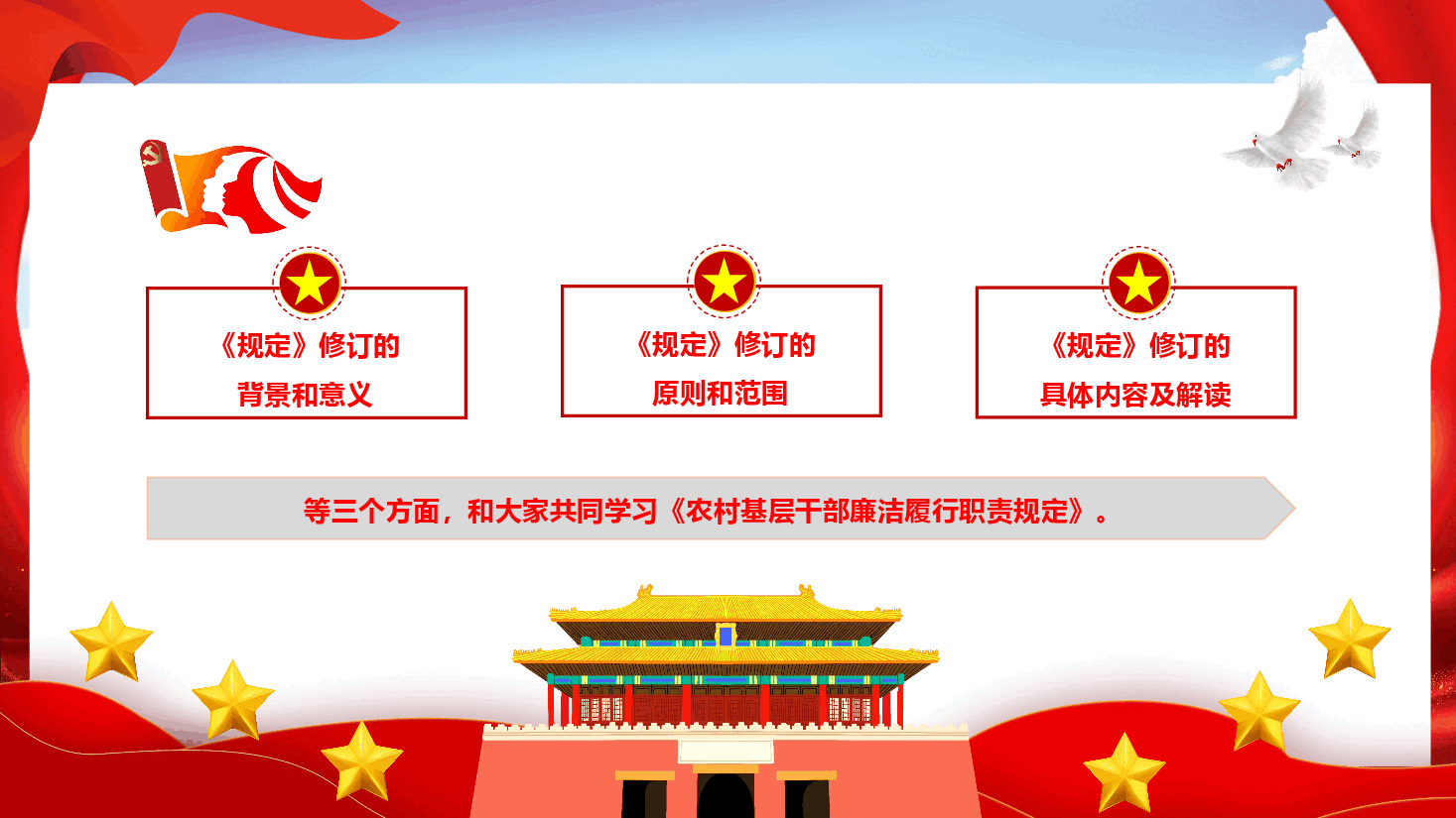 《农村基层干部廉洁履行职责规定》学习宣讲(PPT+文字稿).pptx,第3页预览