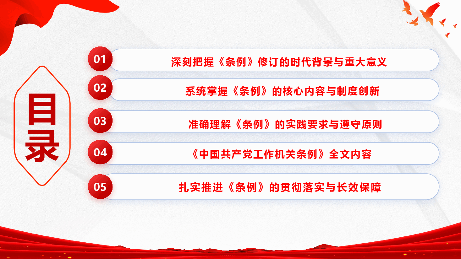 中国共产党工作机关条例学习宣传课件(附文稿):制度赋能强机关 砥砺奋进建新功PPT.pptx,第3页预览