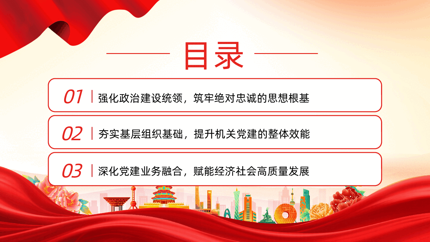 2025年党支部党建工作情况总结报告PPT课件.pptx,第3页预览