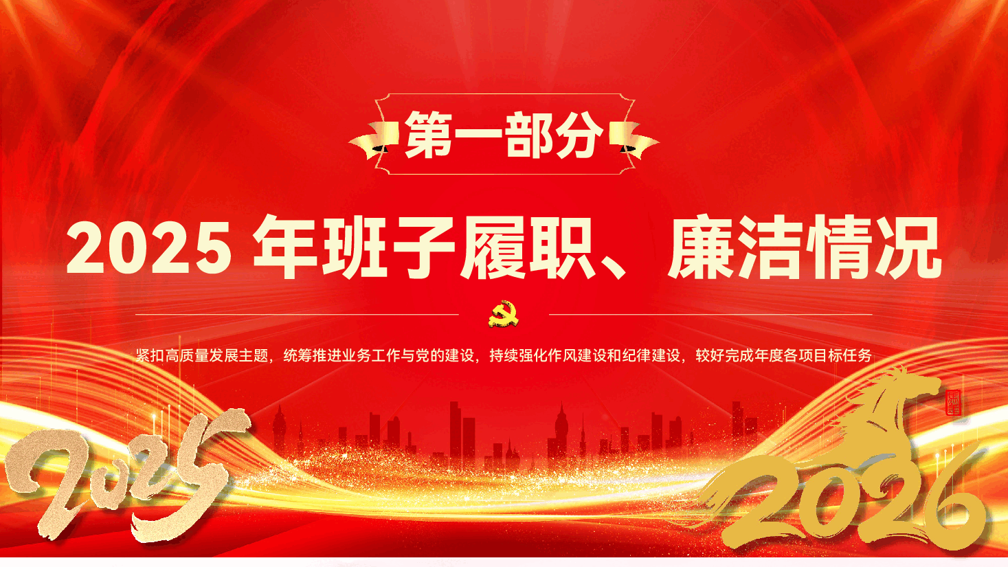 2025年领导班子述职述廉报告(PPT+文稿).pptx,第4页预览