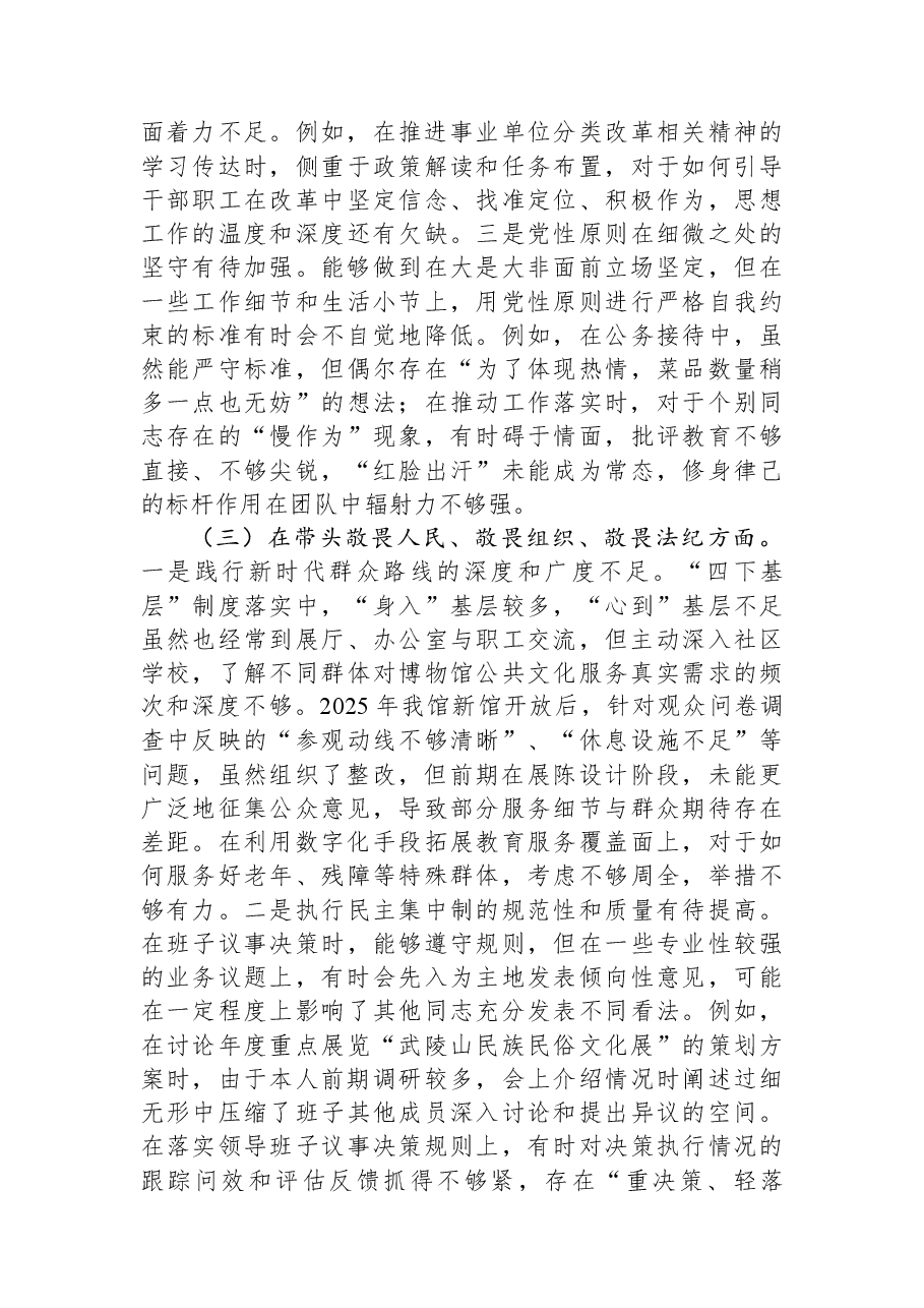 书记2025年度民主生活会个人对照检查材料.docx,第3页预览