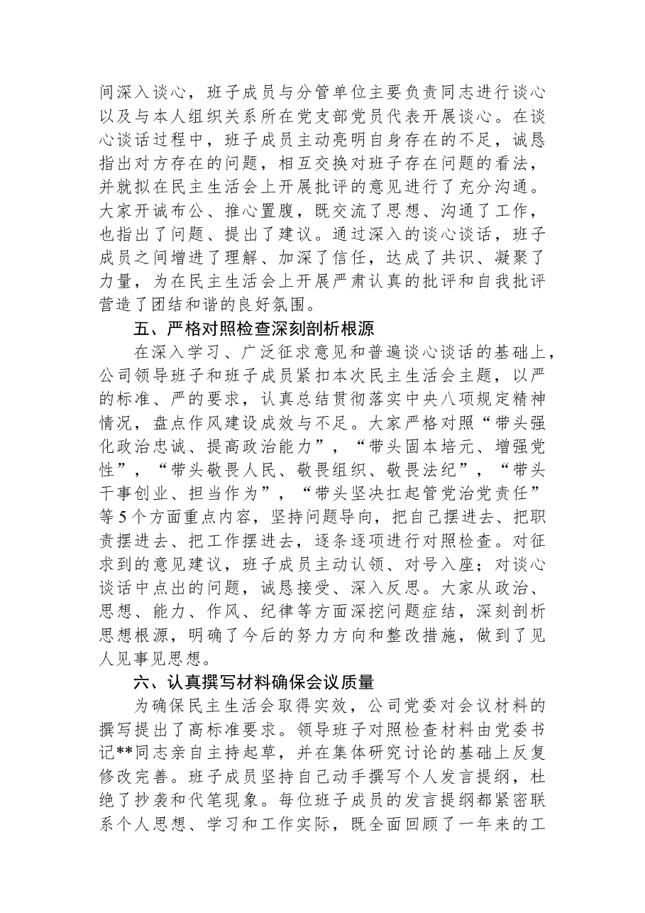 公司委员会关于2025年度民主生活会会前准备情况的报告.docx,第3页预览