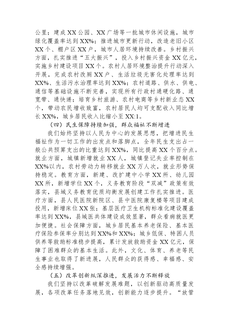 (2篇)XX县长在XX县人民政府2026年工作务虚会上的讲话汇编.docx,第4页预览