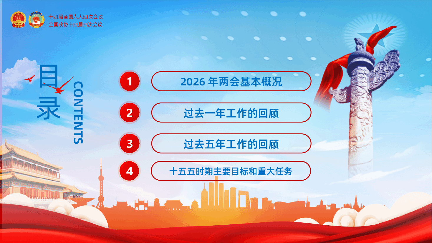 2026年两会政府工作报告精神宣讲PPT《聚焦两会关注民生》.pptx,第3页预览