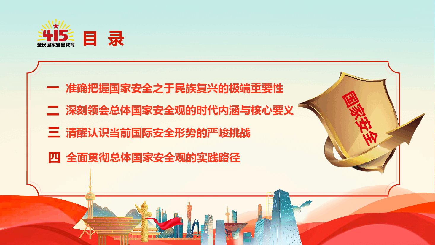 2026年全民国家安全教育日辅导报告《统筹发展和安全,护航‘十五五’新征程》.pptx,第3页预览