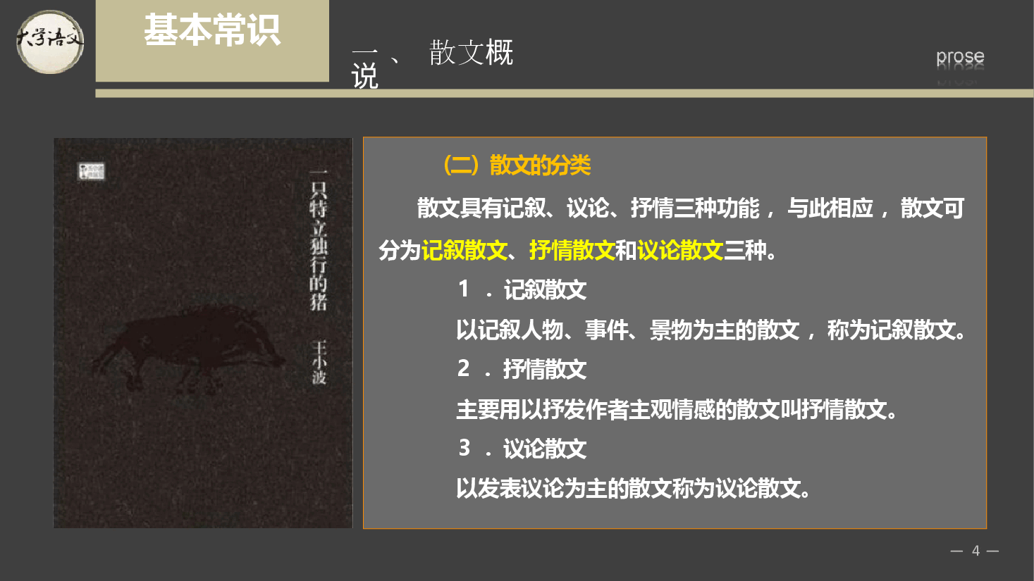《大学语文》第2章 散文-2026年新编大学语文课件--新版.pptx,第4页预览