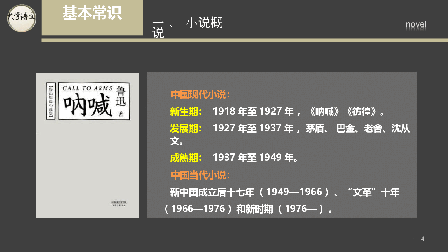 《大学语文》第3章 小说-2026年新编大学语文课件--新版.pptx,第4页预览