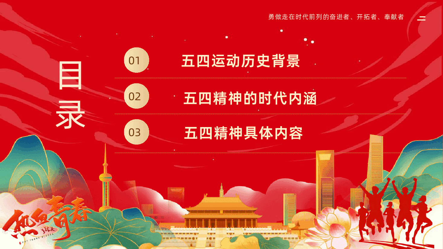 纪念五四运动传承五四精神做新时代的有为青年PPT课件.pptx,第3页预览