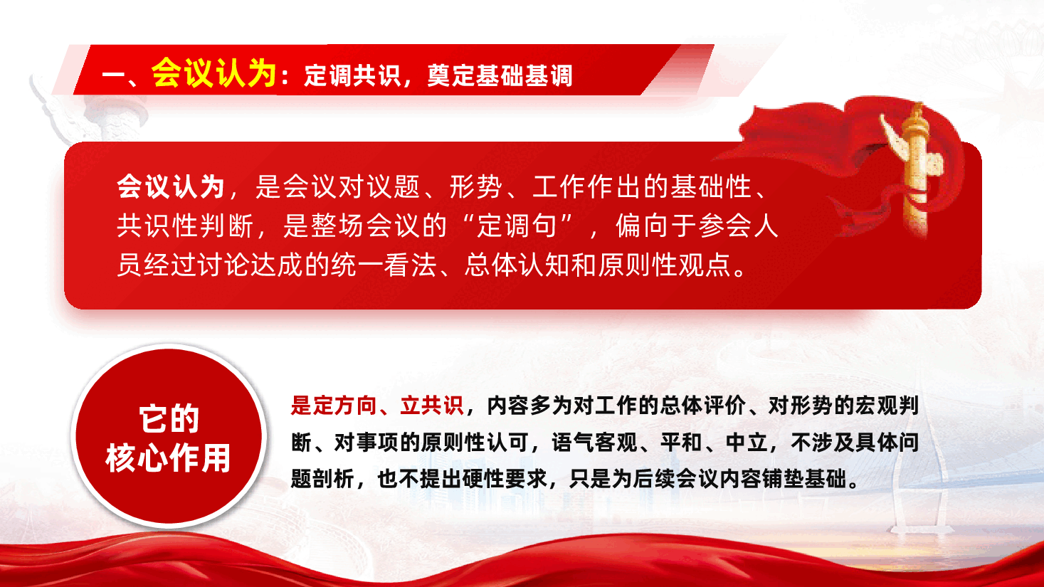 公文写作培训:一文搞懂会议认为、会议指出、会议强调、会议要求的区别(ppt+讲稿).pptx,第3页预览