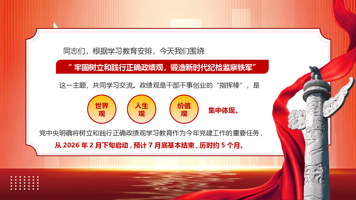 纪检监察系统政绩观学习教育辅导授课《树立和践行正确政绩观 锻造新时代纪检监察铁军》(PPT+文字稿).pptx,第2页预览