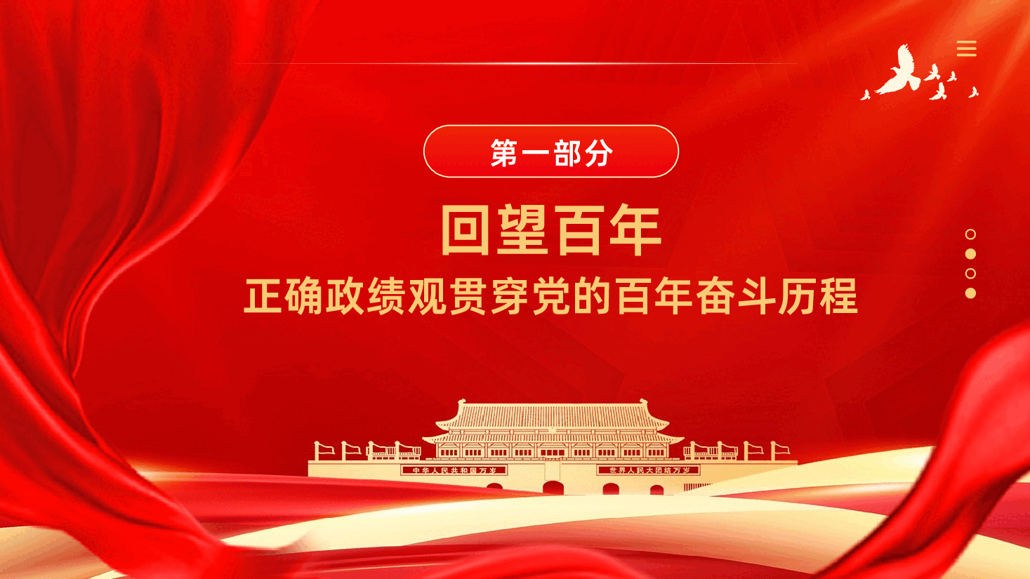 政绩观教育辅导PPT《为什么要树立和践行正确政绩观——正确政绩观贯穿党的百年奋斗历程》.pptx,第4页预览