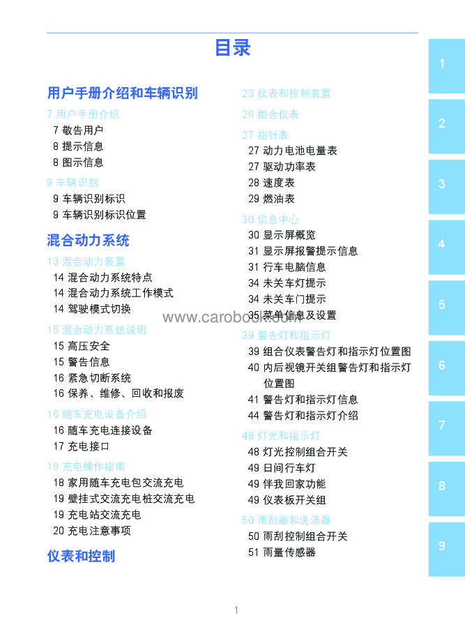 吉利博瑞ePro说明书.pdf,第3页预览