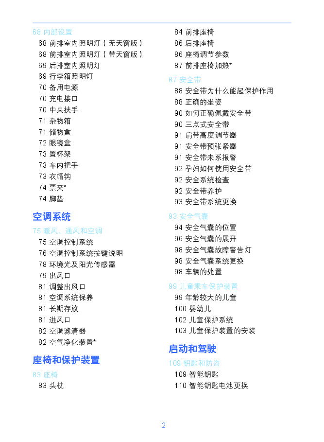 吉利2020款帝豪GL说明书.pdf,第4页预览