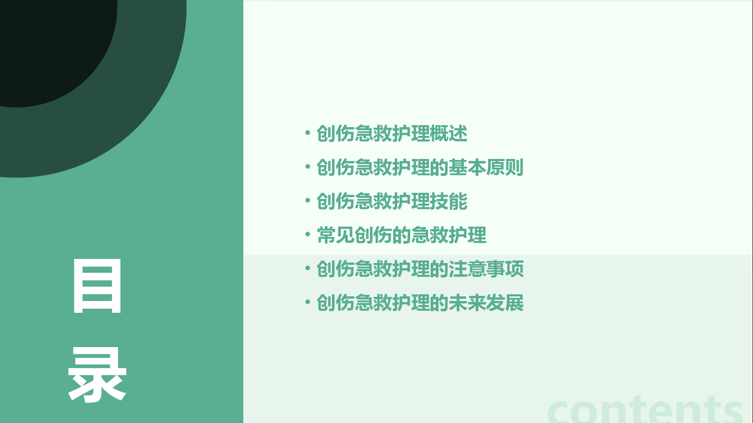 创伤急救护理.pptx，第2页预览