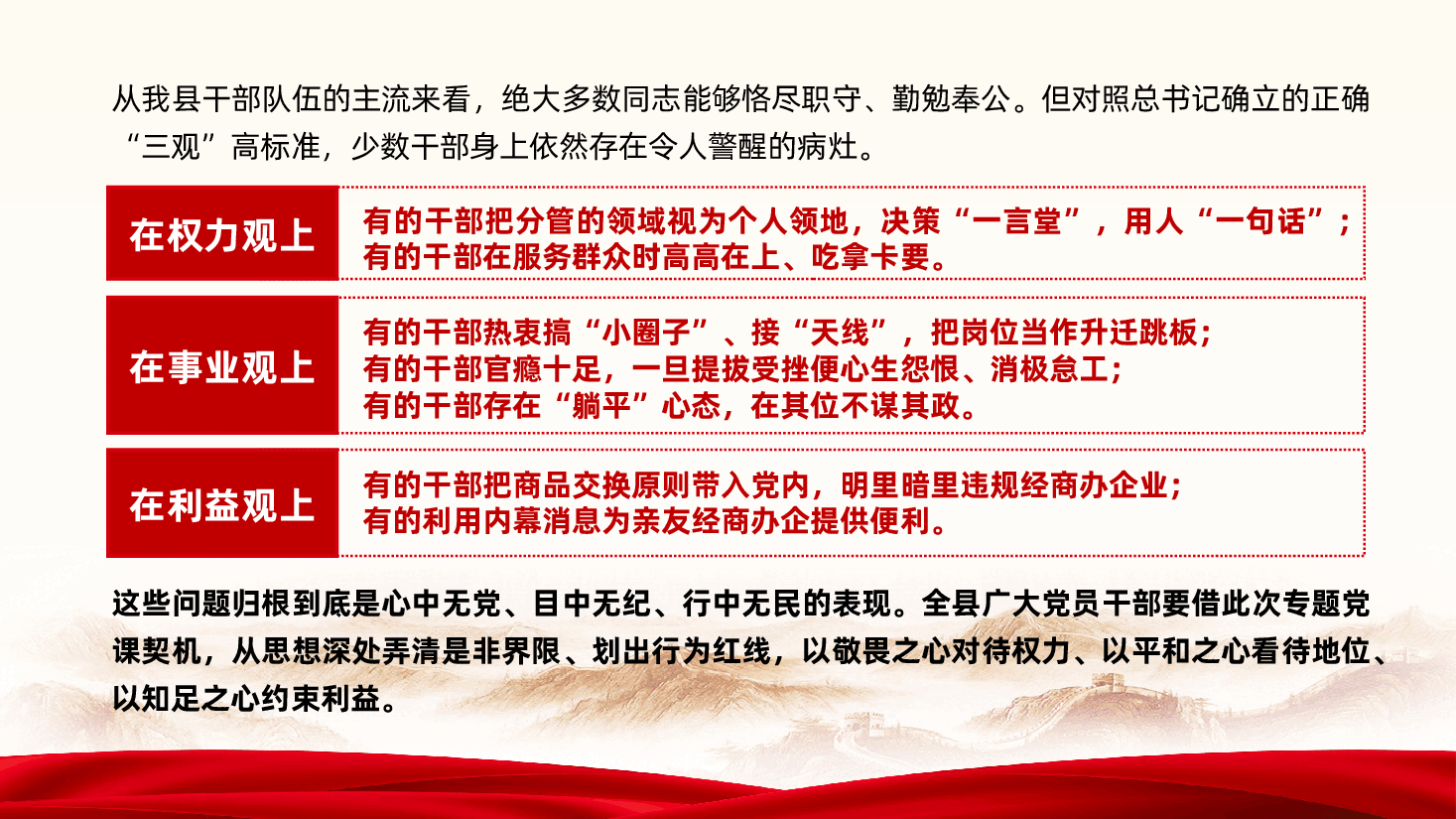 树立和践行正确权力观、事业观、利益观ppt《强化党性修养,做忠诚干净担当的好干部》.pptx,第4页预览