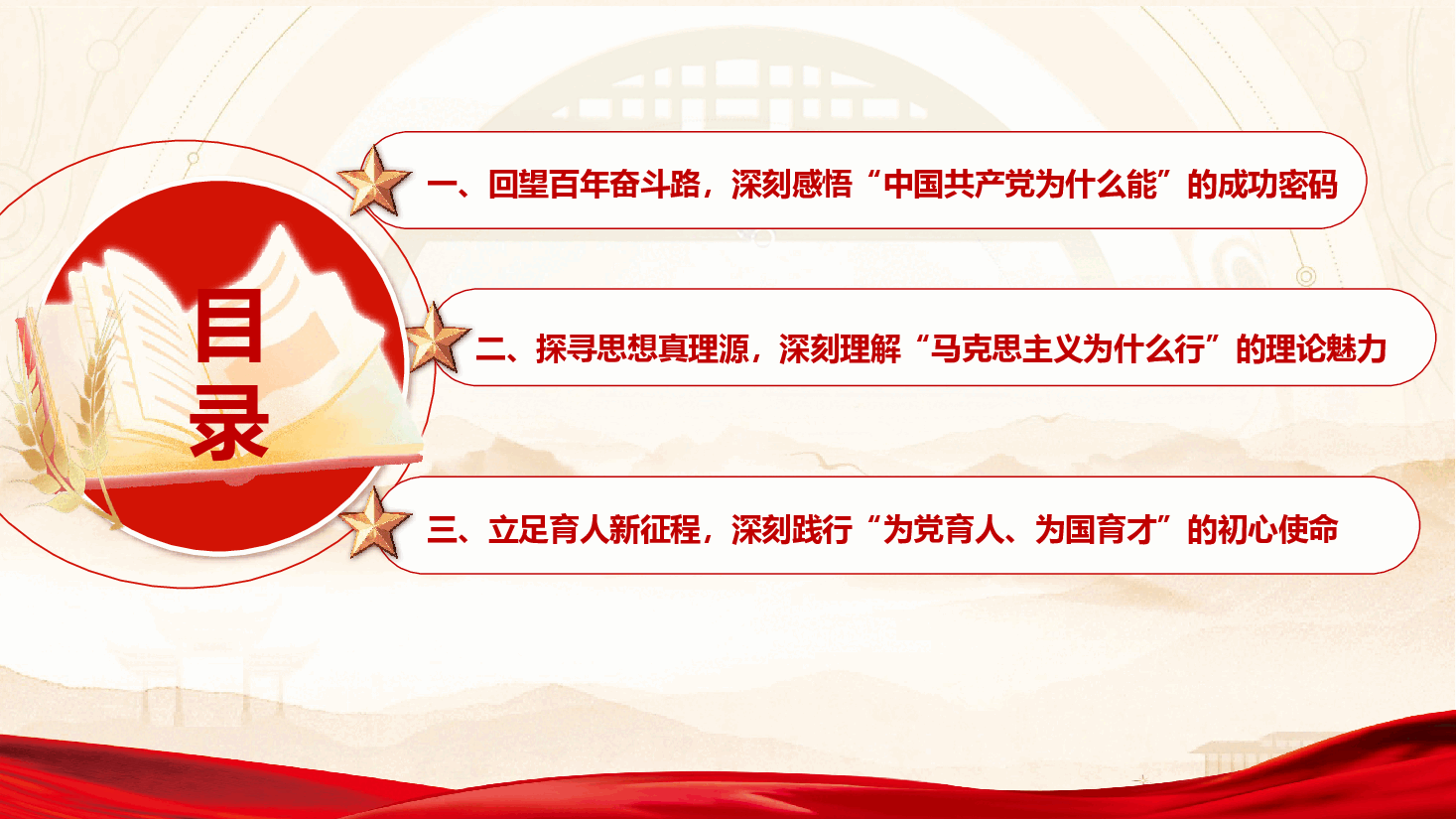 教育系统“七一”专题党课PPT《坚守为党育人、为国育才初心使命,奋力谱写教育强国建设新篇章》(附文稿).pptx,第3页预览