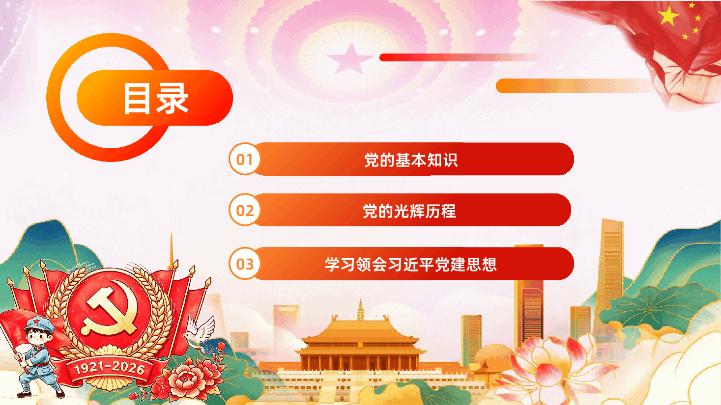 深入学习领会习近平党建思想七一建党节热烈庆祝中国共产党成立105周年PPT.pptx,第3页预览
