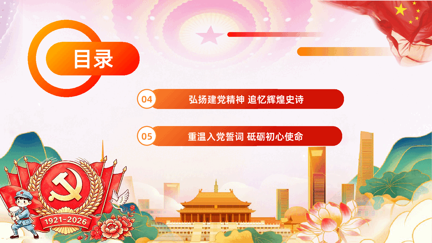 深入学习领会习近平党建思想七一建党节热烈庆祝中国共产党成立105周年PPT.pptx,第4页预览