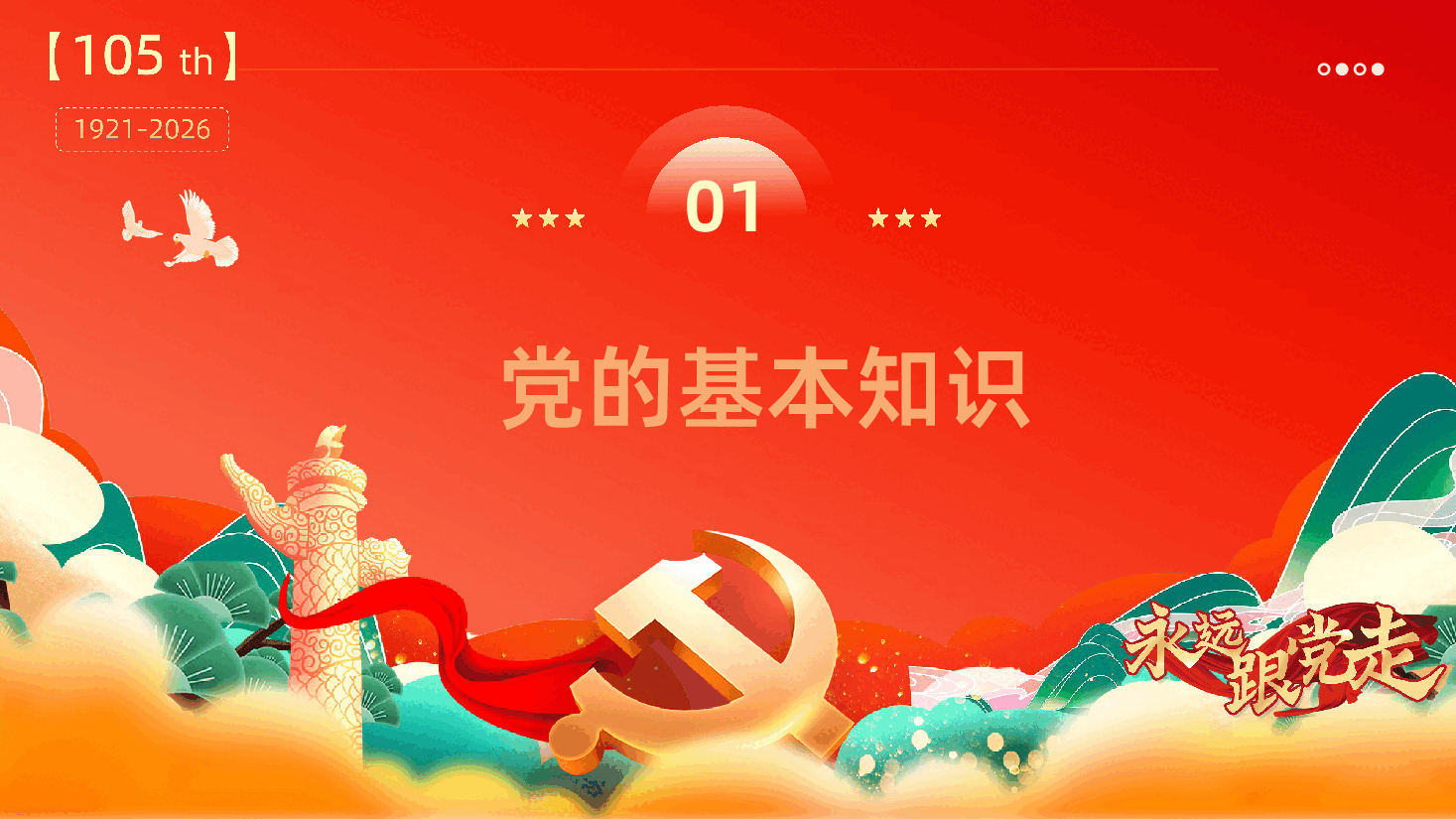 七一建党节习近平总书记庆祝中国共产党成立105周年大会讲话精神解读学习PPT.pptx，第4页预览