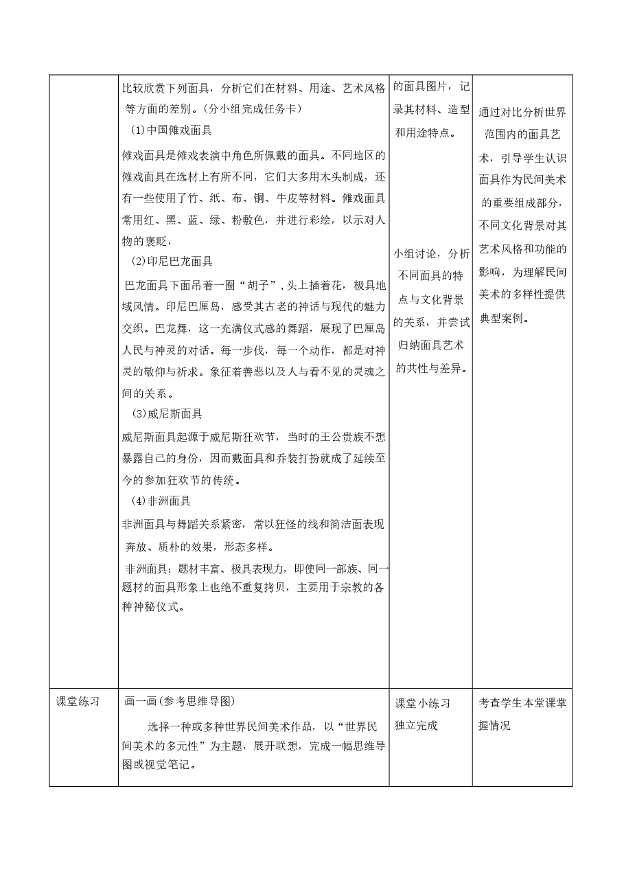 新版2024新版2025春人美版艺术美术七年级下册全册教案教学设计.docx,第4页预览