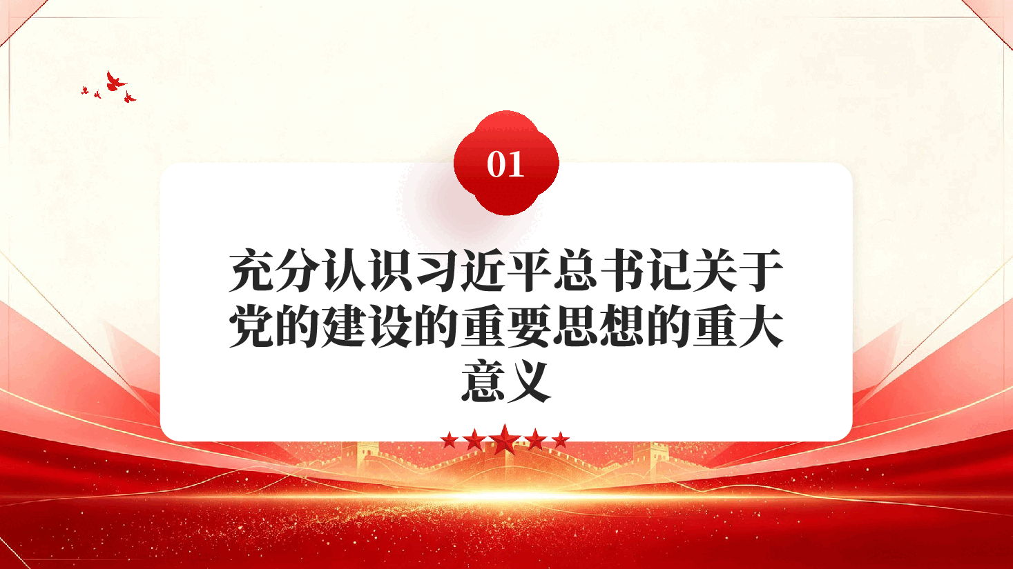深入学习领会习近平总书记关于党的建设的重要思想PPT党课.pptx,第4页预览