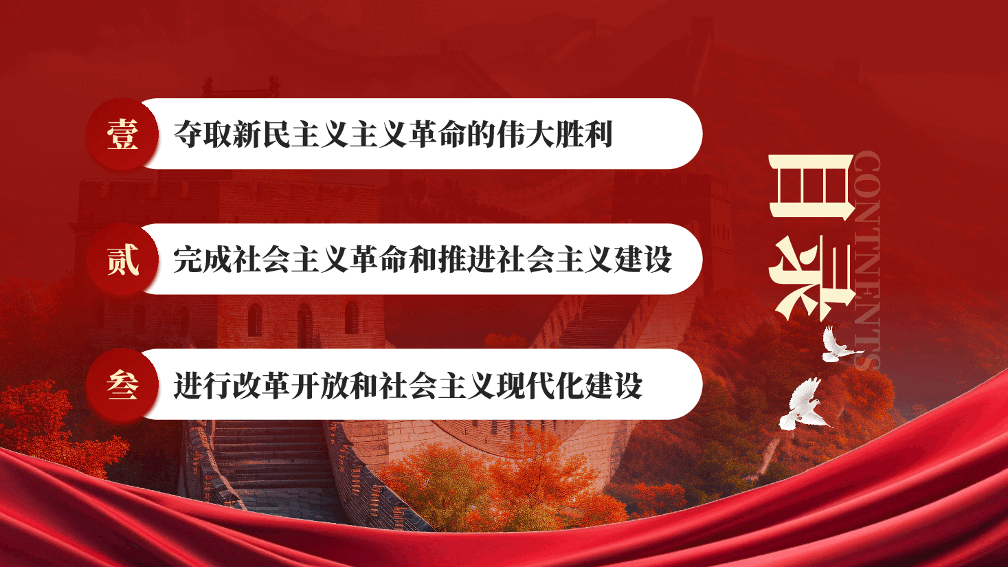 红色建党105周年百年风华不改初心七一建党节PPT党课.pptx,第3页预览