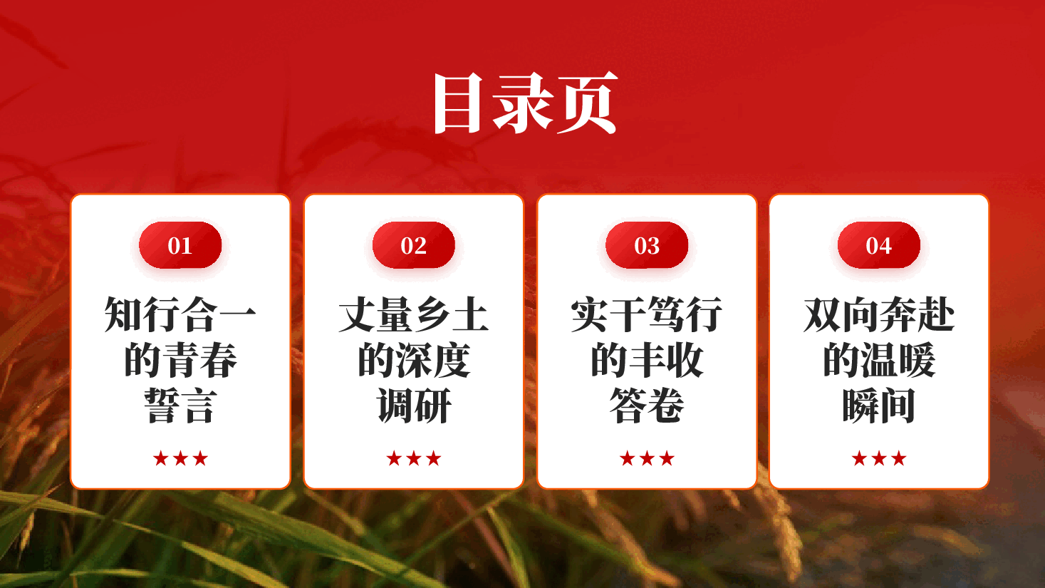 红色解变迁书写青春答卷大学生暑假寒假三下乡社会实践活动党课PPT.pptx,第2页预览