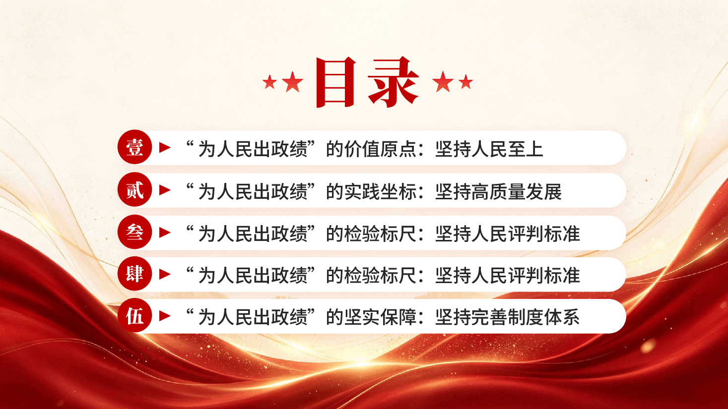 红色大气深刻理解为人民出政绩的内涵要求高质量发展党课PPT.pptx,第2页预览