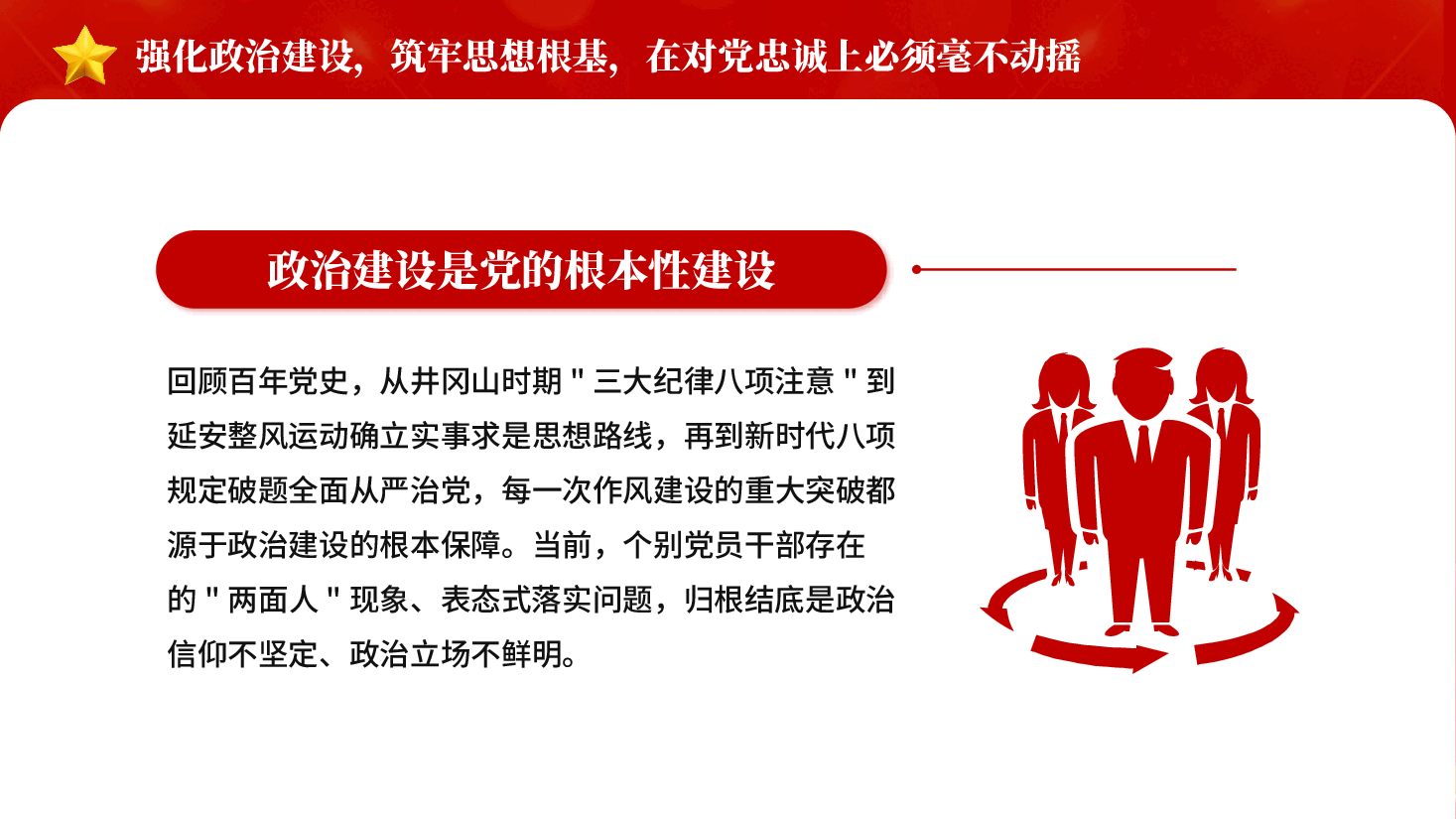 红色以钉钉子精神推动作风建设向纵深发展党员干部作风建设系列辅导党课PPT.pptx,第4页预览