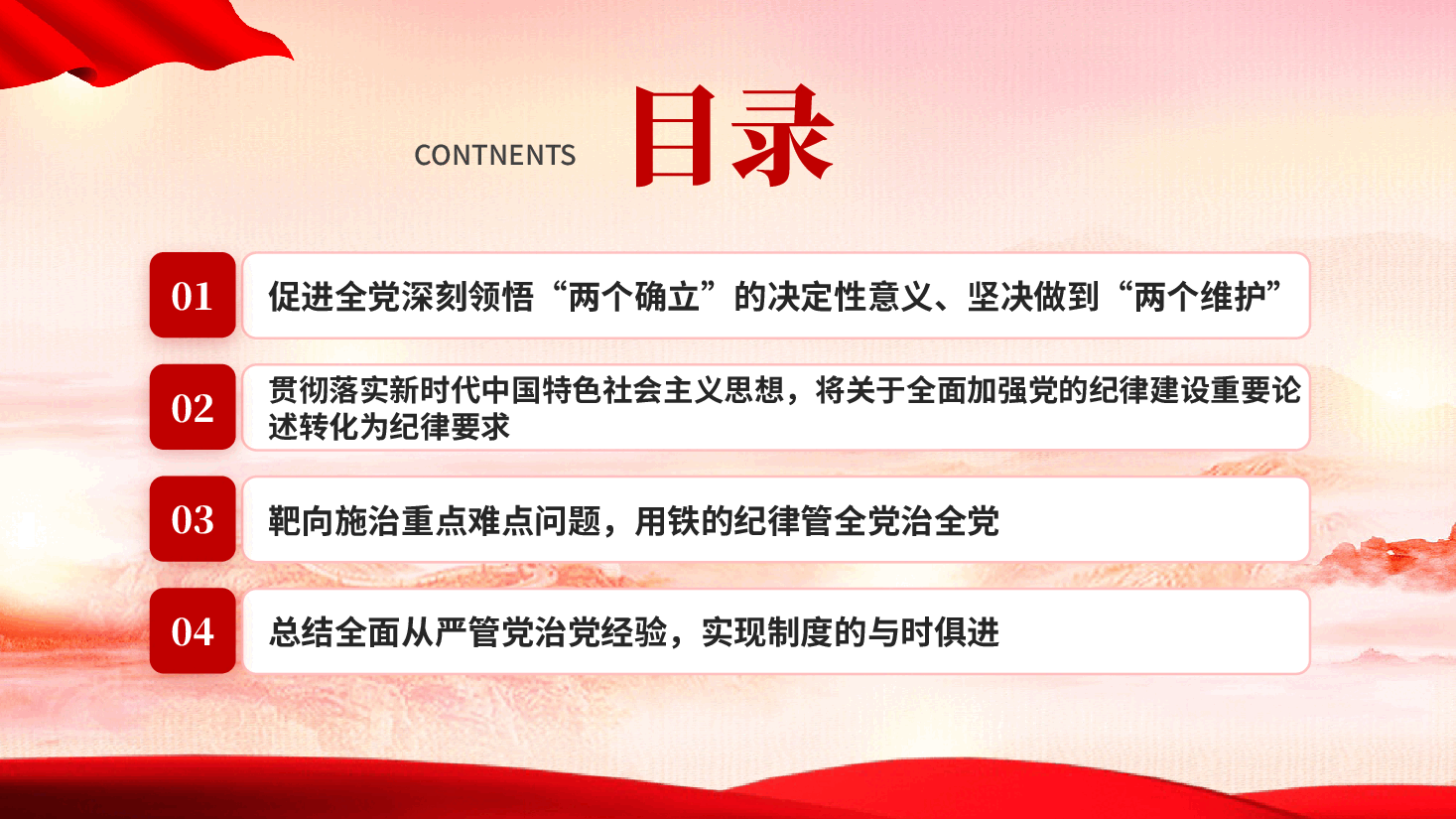 红色学条例守党纪党员干部全面从严治党作风建设党课PPT.pptx,第4页预览