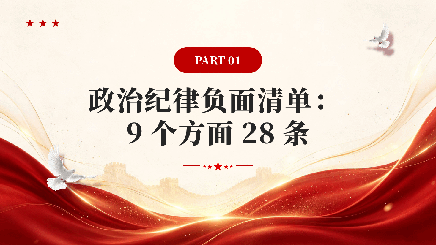 红色149条负面清单中国共产党纪律处分条例专题党课解读党课PPT.pptx，第3页预览