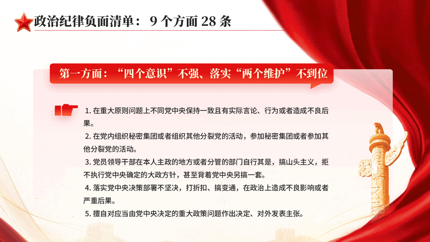 红色149条负面清单中国共产党纪律处分条例专题党课解读党课PPT.pptx，第4页预览